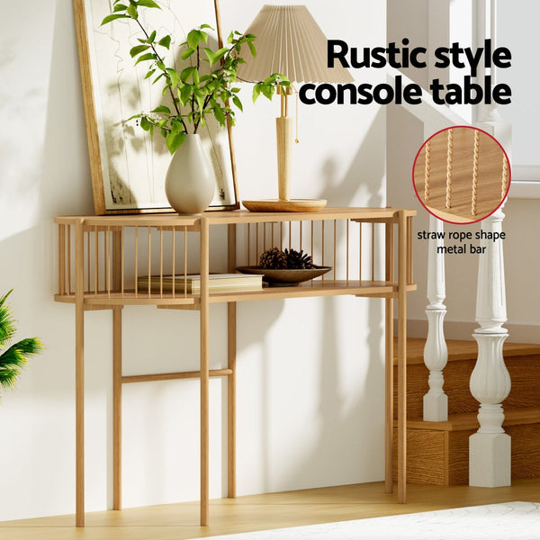 Artiss Console Table 124Cm Pine Tables