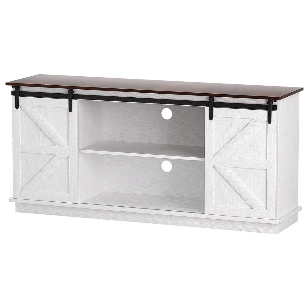Artiss Buffet Sideboard Storage Cabinet Kitchen Cupboard Sliding Doors White Sideboards & Buffets