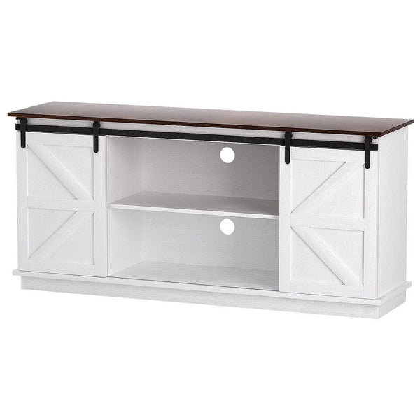 Artiss Buffet Sideboard Storage Cabinet Kitchen Cupboard Sliding Doors White Sideboards & Buffets