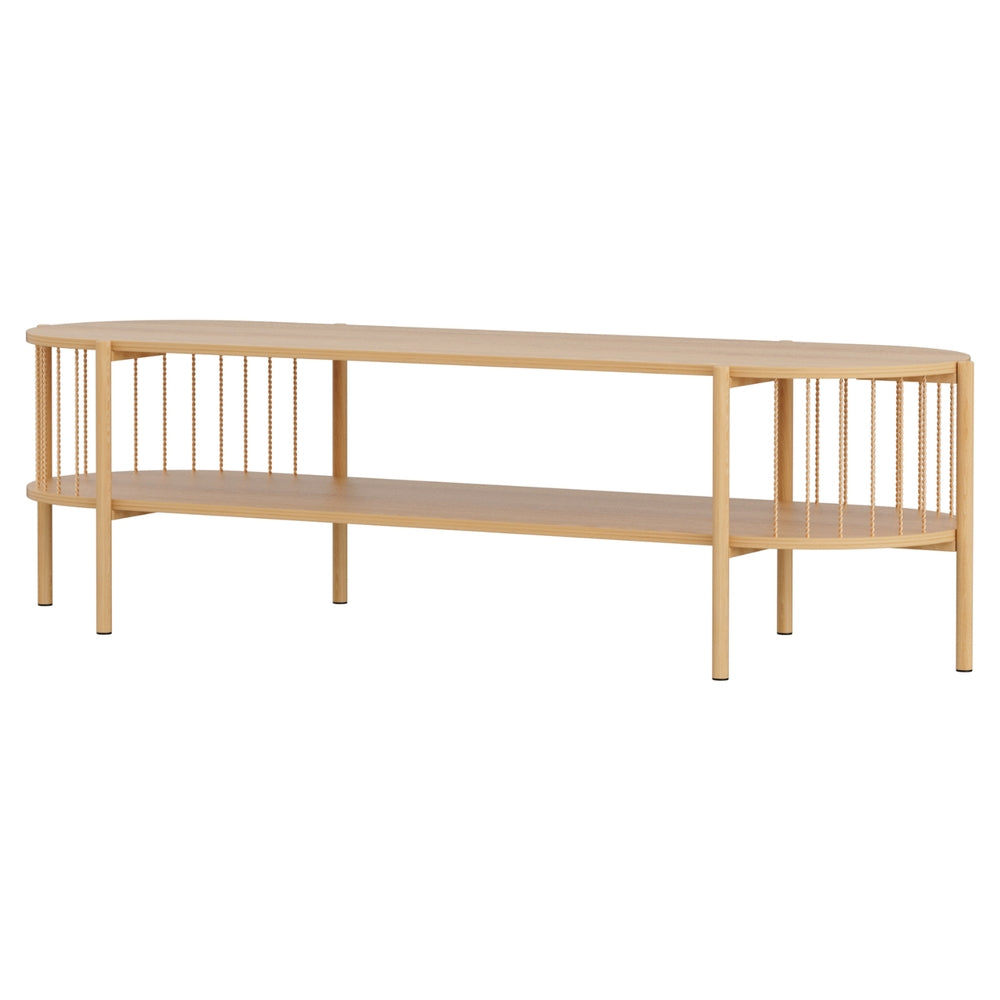 Artiss Tv Unit Entertainment Storage Shelf 148Cm Pine Tv Stands & Entertainment Units