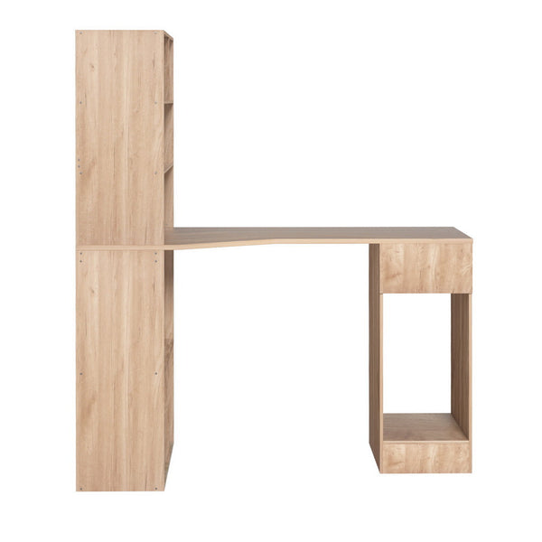 Artiss Computer Desk Bookshelf Drawer Cabinet Oak 120Cm Home Office Desks