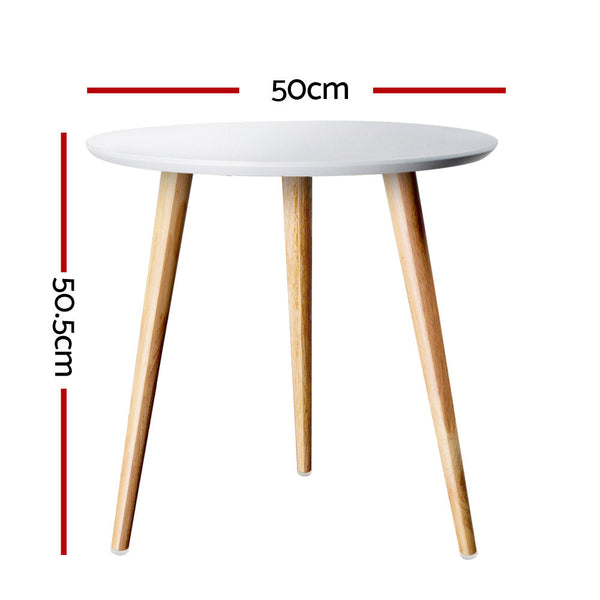 Artiss Coffee Table Round 50Cm Callix Coffee Tables