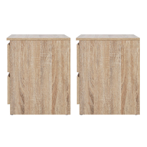 Artiss 2X Bedside Table Drawers Pepe Oak Bedside Tables