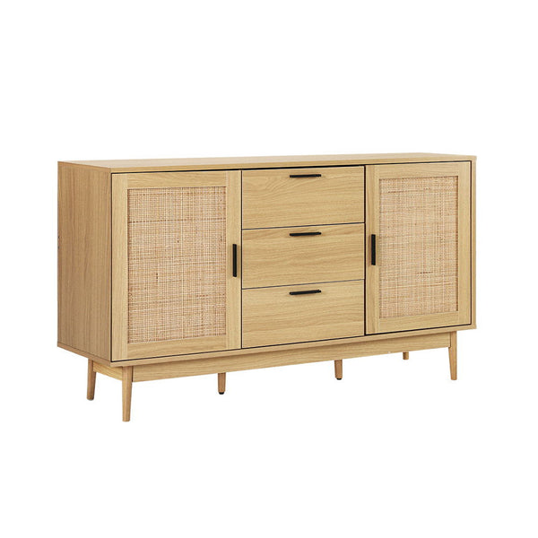 Artiss Rattan Buffet Sideboard Briony Oak Sideboards & Buffets