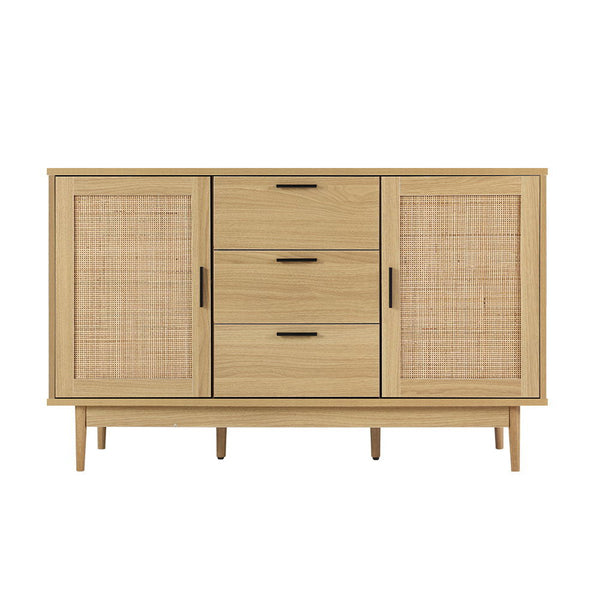 Artiss Rattan Buffet Sideboard Briony Oak Sideboards & Buffets