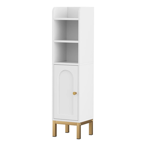 Artiss 2X White Bathroom Storage Cabinet Toilet Organizer 20X20x84cm Bathroom Cabinets