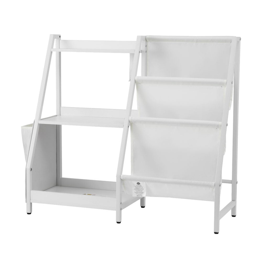 <P>The Keezi 3 Tier Kids Bookshelf Provides Smart Storage Solutions For Children's Spaces, Featuring A Combination Of Open Shelves And Sling Style Boo