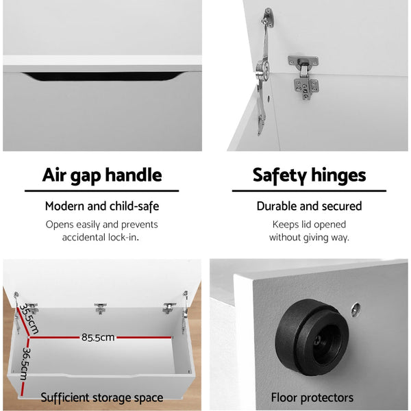 Keezi Kids Toy Box Chest Children Container Storage Clothes Organiser Cabinet Toy Boxes