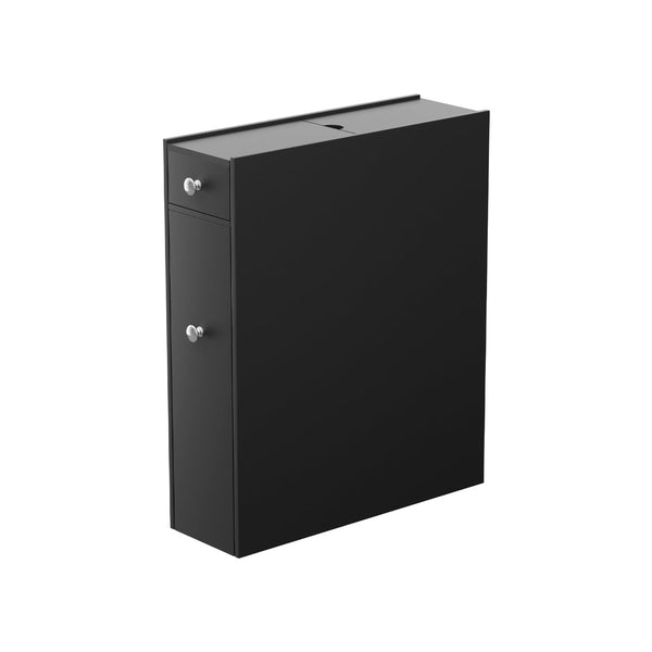 Artiss Bathroom Storage Cabinet Toilet Slim Tissue Box Caddy Holder Side Black Bathroom Cabinets