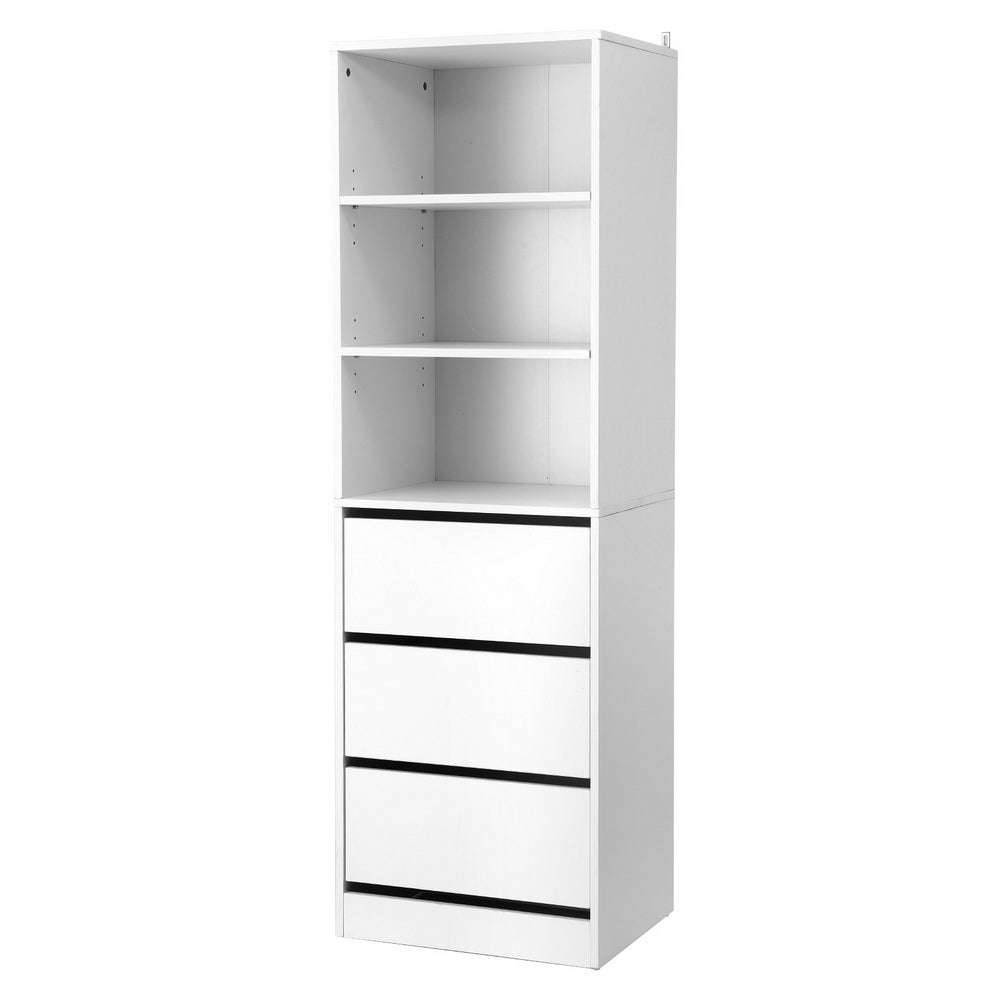 Artiss White Tallboy Chest Of Drawers Furniture Cabinet Closet Organisers