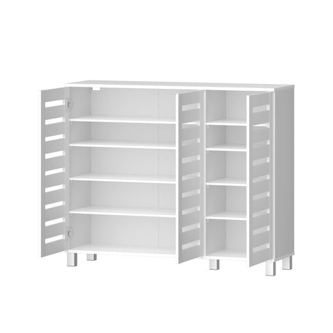 Artiss Shoe Rack Cabinet 30 Pairs Adjustable Shelf White Shoe Racks