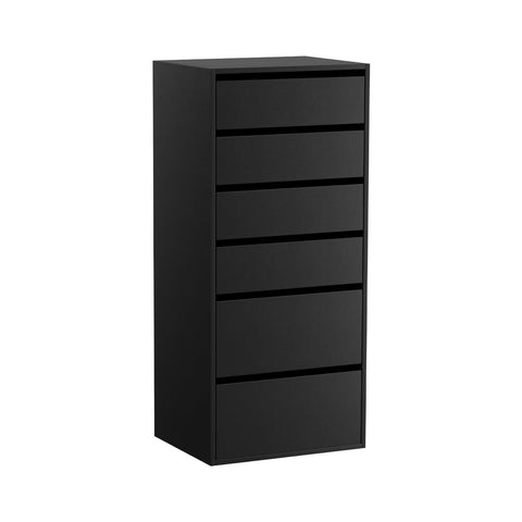 Artiss 6 Chest Of Drawers Dresser Tallboy Black Dressers & Chests Of Drawers