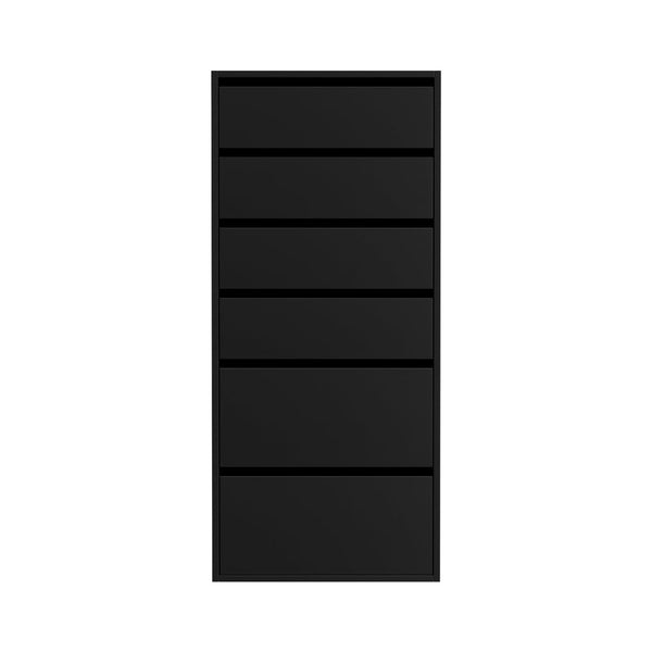 Artiss 6 Chest Of Drawers Dresser Tallboy Black Dressers & Chests Of Drawers