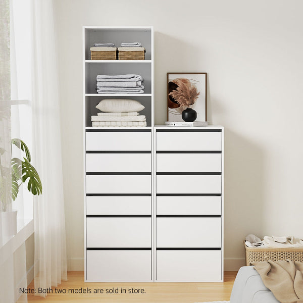 Artiss 6 Chest Of Drawers Dresser Tallboy White Dressers & Chests Of Drawers