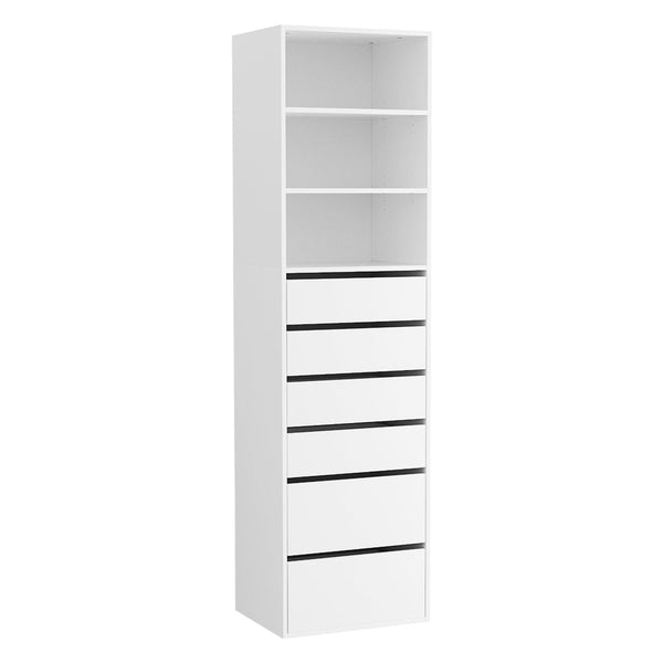 Artiss 6 Chest Of Drawers Tallboy Cabinet White Dressers & Chests Of Drawers