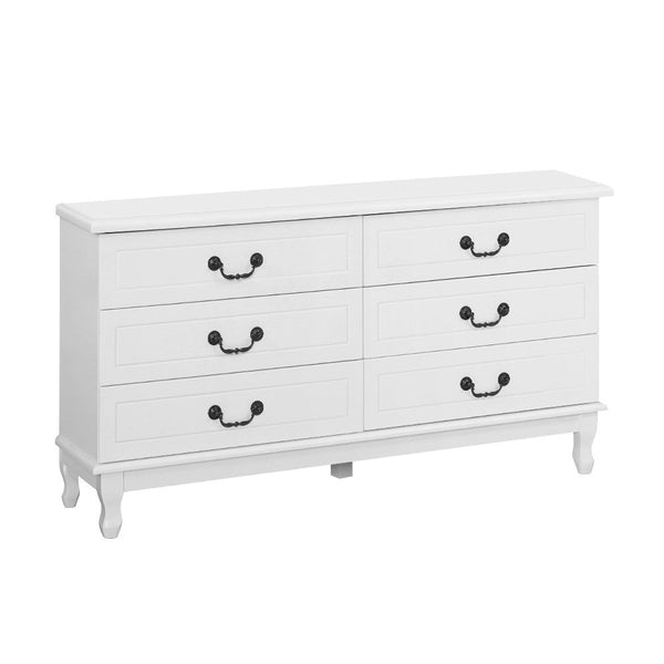 Artiss 6 Chest Of Drawers Kubi White Dressers & Chests Of Drawers