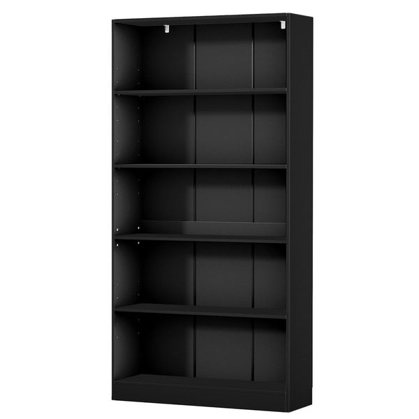 Artiss Bookshelf 5 Tiers Anton Black Bookshelves