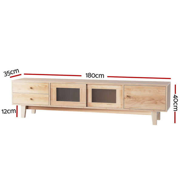 Artiss Tv Cabinet Entertainment Unit Stand Storage Drawer 180Cm Tv Stands & Entertainment Units