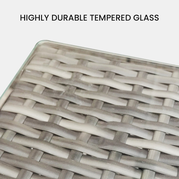 Rattan 1 Piece Outdoor Wicker Coffee Table Grey Coffee Tables