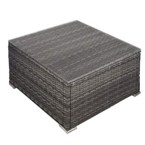 Rattan 1 Piece Outdoor Wicker Coffee Table Grey Coffee Tables