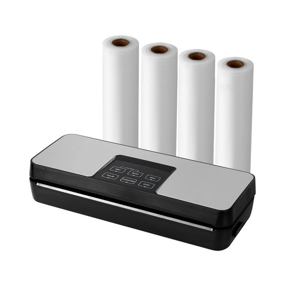 Devanti Food Vacuum Sealer Machine Auto Cutter 5 Modes Storage Bags 4 Rolls Vacuum Sealers