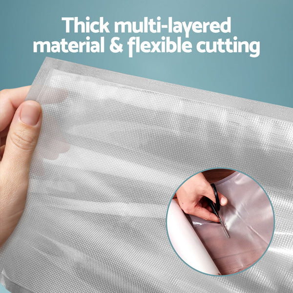2 Rolls Food Vacuum Sealer Bags Storage Saver Heat Sealing Pack 15Cmx6m Vacuum Sealers