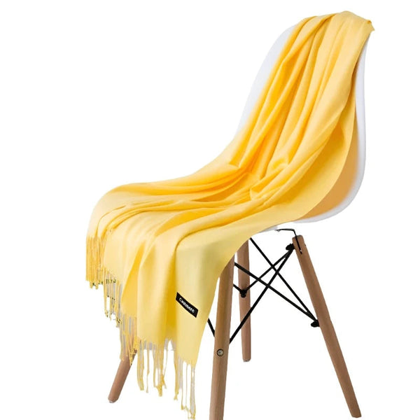 Fashion Women Scarf Thin Shawls Solid Colour Cashmere Like Pashmina Hijabs Wraps Scarves & Wraps