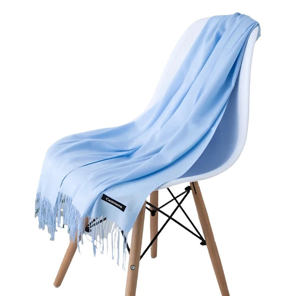 Fashion Women Scarf Thin Shawls Solid Colour Cashmere Like Pashmina Hijabs Wraps Scarves & Wraps
