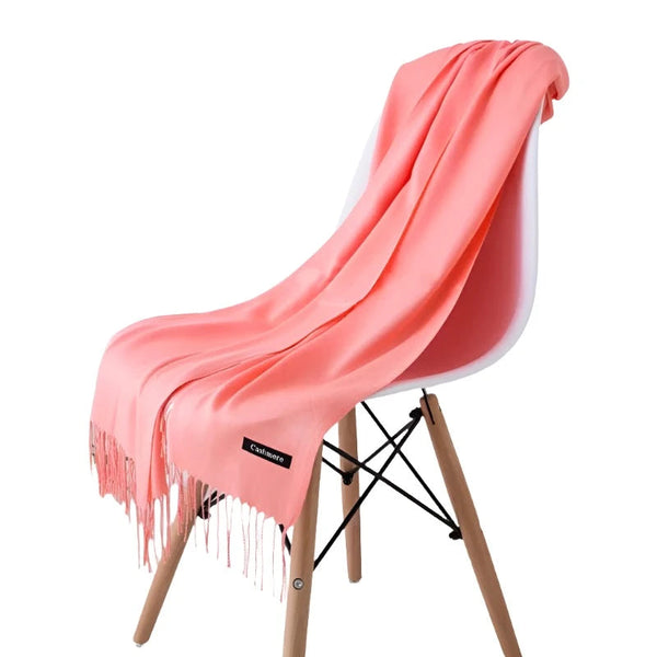 Fashion Women Scarf Thin Shawls Solid Colour Cashmere Like Pashmina Hijabs Wraps Scarves & Wraps