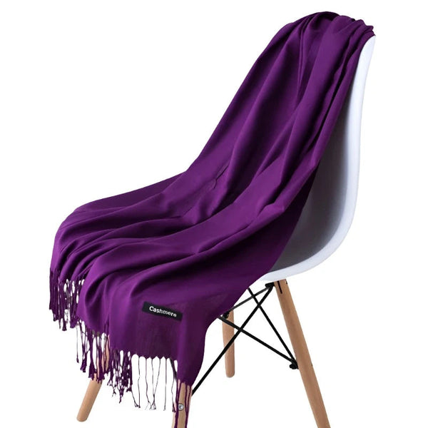 Fashion Women Scarf Thin Shawls Solid Colour Cashmere Like Pashmina Hijabs Wraps Scarves & Wraps