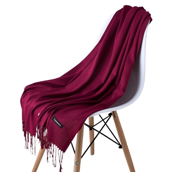 Fashion Women Scarf Thin Shawls Solid Colour Cashmere Like Pashmina Hijabs Wraps Scarves & Wraps