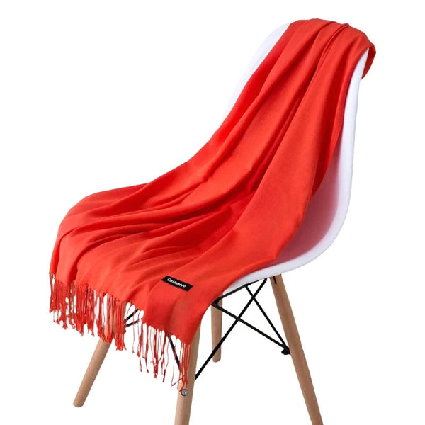 Fashion Women Scarf Thin Shawls Solid Colour Cashmere Like Pashmina Hijabs Wraps Scarves & Wraps