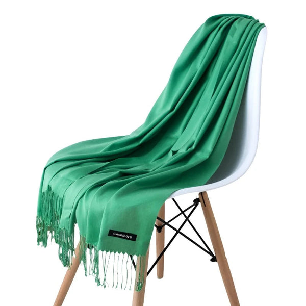 Fashion Women Scarf Thin Shawls Solid Colour Cashmere Like Pashmina Hijabs Wraps Scarves & Wraps