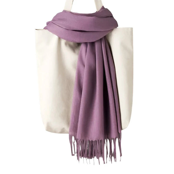 Fashion Women Scarf Thin Shawls Solid Colour Cashmere Like Pashmina Hijabs Wraps Scarves & Wraps