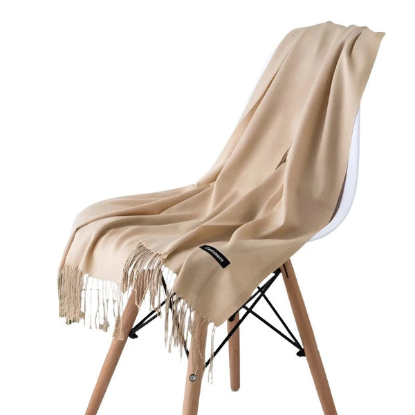 Fashion Women Scarf Thin Shawls Solid Colour Cashmere Like Pashmina Hijabs Wraps Scarves & Wraps