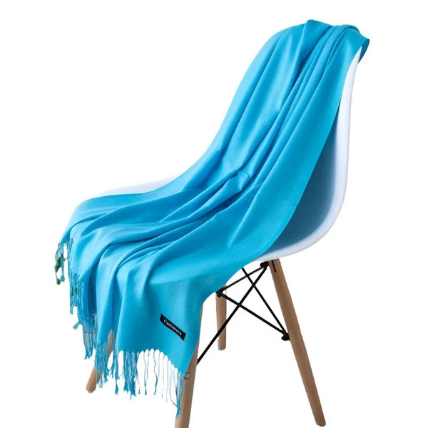 Fashion Women Scarf Thin Shawls Solid Colour Cashmere Like Pashmina Hijabs Wraps Scarves & Wraps