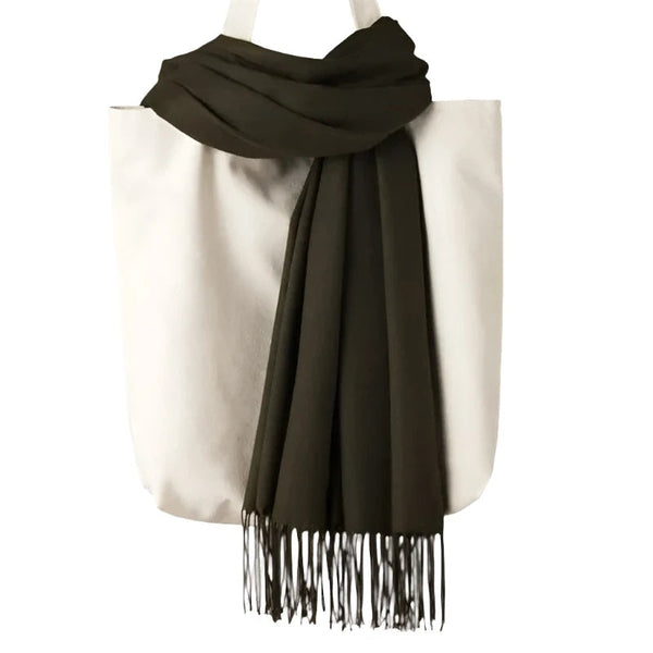 Fashion Women Scarf Thin Shawls Solid Colour Cashmere Like Pashmina Hijabs Wraps Scarves & Wraps