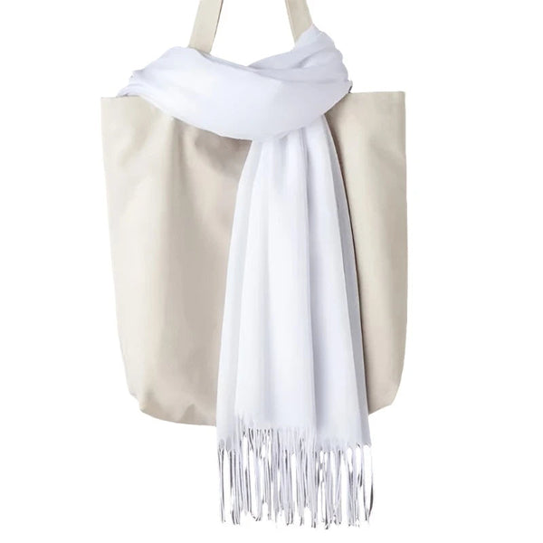 Fashion Women Scarf Thin Shawls Solid Colour Cashmere Like Pashmina Hijabs Wraps Scarves & Wraps