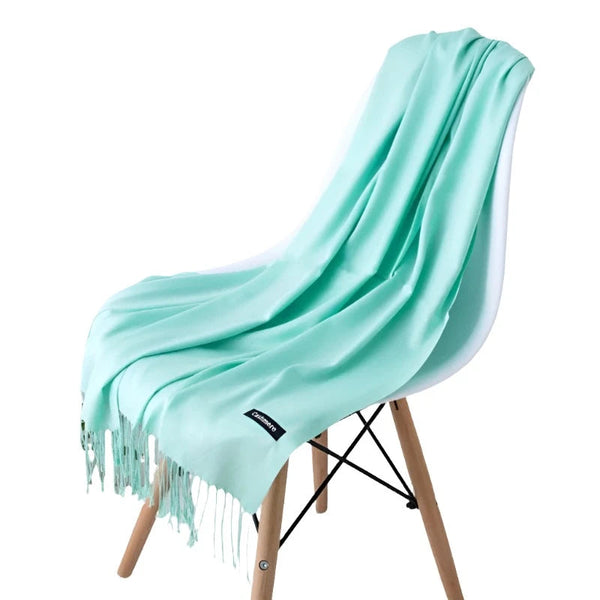Fashion Women Scarf Thin Shawls Solid Colour Cashmere Like Pashmina Hijabs Wraps Scarves & Wraps