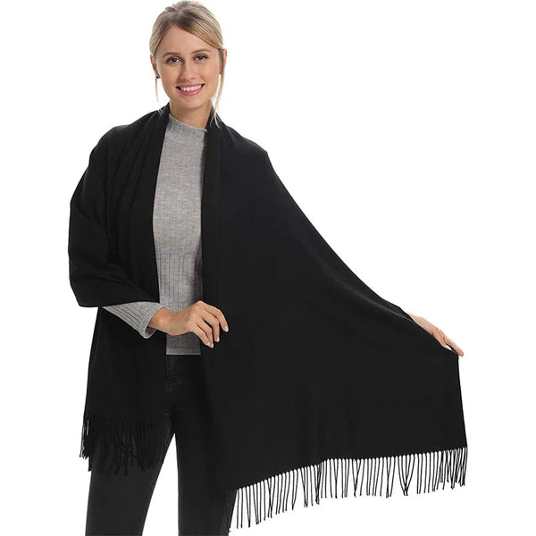Fashion Women Scarf Thin Shawls Solid Colour Cashmere Like Pashmina Hijabs Wraps Scarves & Wraps