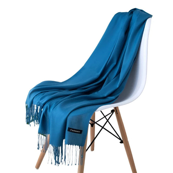 Fashion Women Scarf Thin Shawls Solid Colour Cashmere Like Pashmina Hijabs Wraps Scarves & Wraps