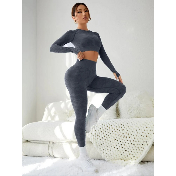 Fashion Exercise Clothes Yoga Suit For Women In Solid Colours And Various Sizes Tracksuits & Sets