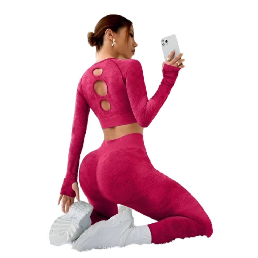 Fashion Exercise Clothes Yoga Suit For Women In Solid Colours And Various Sizes Tracksuits & Sets