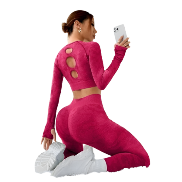 Fashion Exercise Clothes Yoga Suit For Women In Solid Colours And Various Sizes Tracksuits & Sets