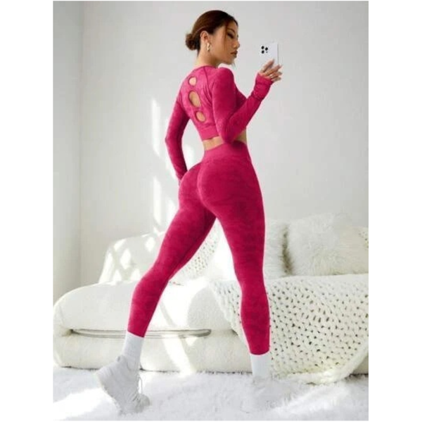 Fashion Exercise Clothes Yoga Suit For Women In Solid Colours And Various Sizes Tracksuits & Sets