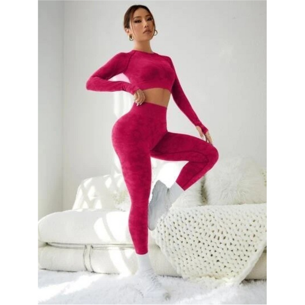 Fashion Exercise Clothes Yoga Suit For Women In Solid Colours And Various Sizes Tracksuits & Sets