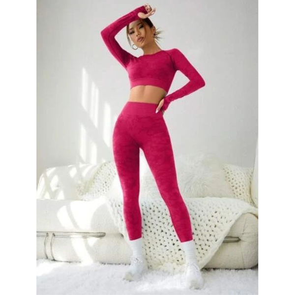 Fashion Exercise Clothes Yoga Suit For Women In Solid Colours And Various Sizes Tracksuits & Sets