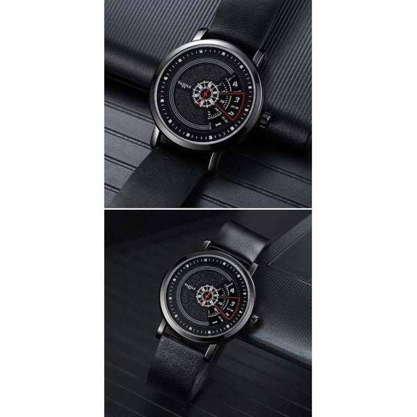 Fashion Rotary Non Mechanical Quartz Watch Men's Wristwatch Yazole Watches