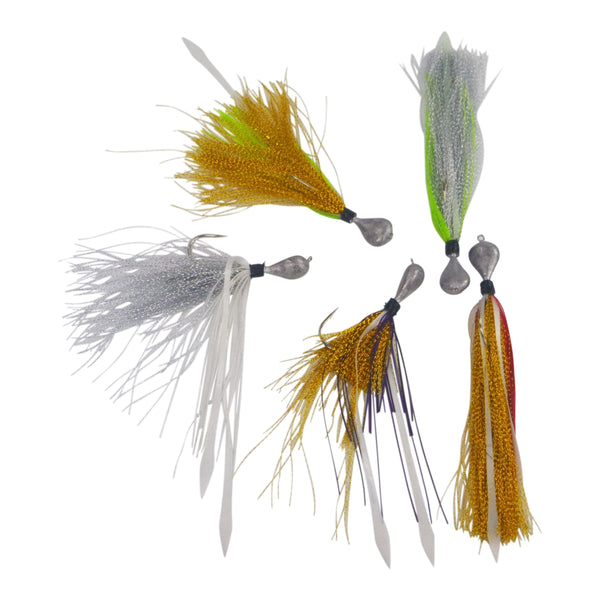 Artizan Flashtail Jigs 30Gm Red Gold Lumo Baits & Lures