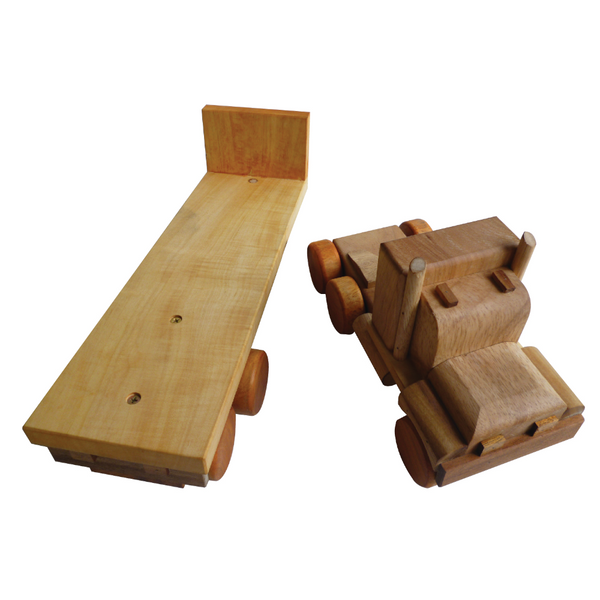 Wooden Educational Toys Flat Back Truck